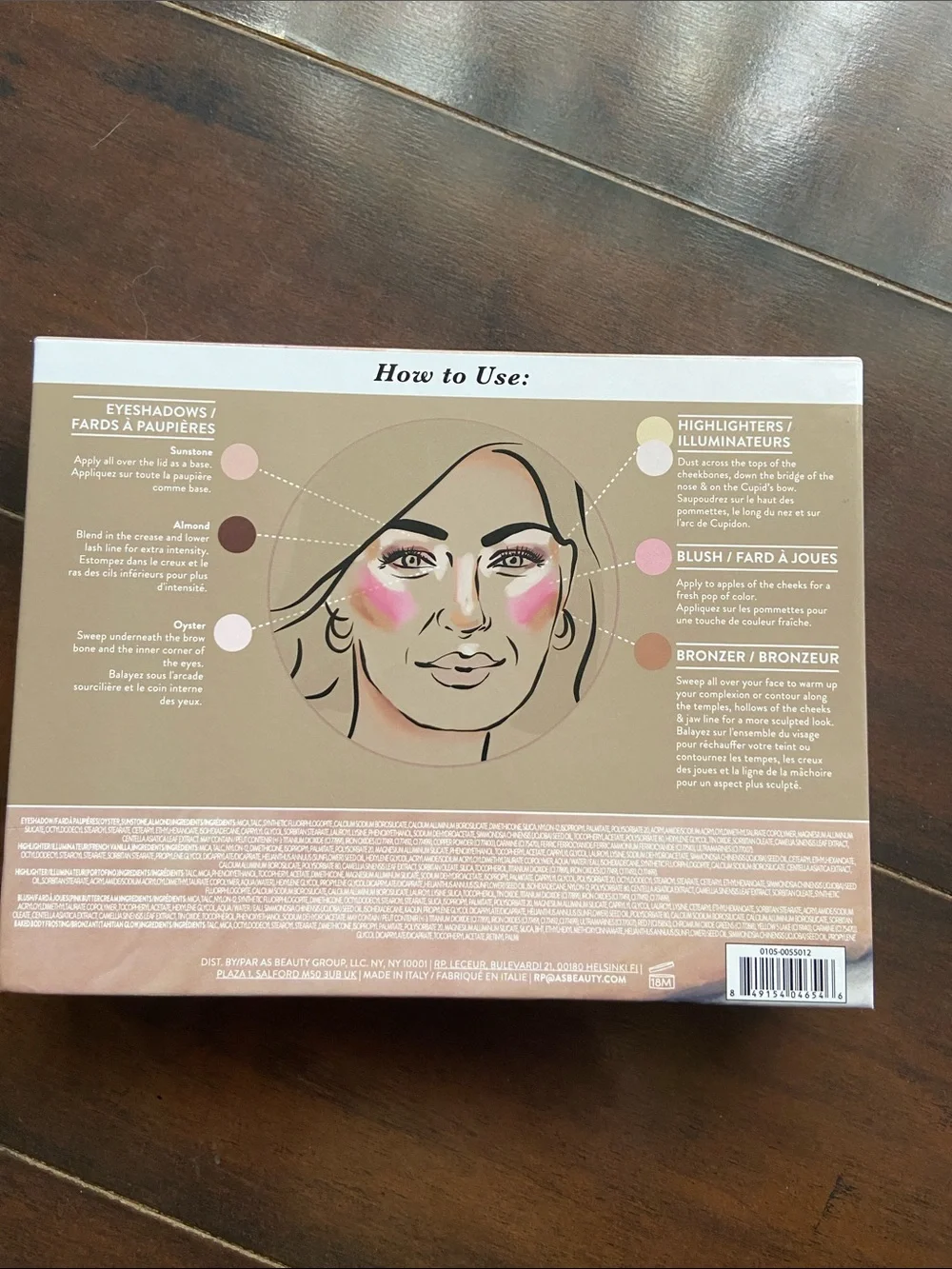 Laura Geller 7-in-1 Face Palette — Pink, Champagne, Bronze, Taupe
